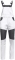 Pantaloni pieptar EOS Stretch Stenso, alb/gri inchis marimea 42
