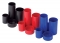 Suport instrumente de scris cu 4 compartimente, tub 4 tuburi, albastru