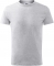 Tricou classic new, copii, gri deschis, Malfini marimea 110 cm