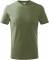 Tricou finisat silicon, pentru copii, khaki, Malfini marimea 110 cm