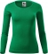 Tricou cu maneca lunga, pentru dama, verde mediu, Malfini marimea 2XL