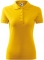 Tricou pique polo, 200 g/m2, pentru femei, galben, Malfini marimea M