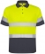 Tricou polo tehnic Hi-Vis Polaris, pentru barbati, Plumb/Galben Fluorescent, Roly marimea 4XL