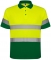 Tricou polo tehnic Hi-Vis Polaris, pentru barbati, Verde Gradina/Galben Fluorescent, Roly marimea 2XL