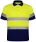 Tricou polo tehnic Hi-Vis Polaris, pentru barbati, Bleumarin/Galben Fluorescent, Roly marimea 4XL