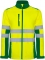 Jacheta soft shell Hi-Vis Antares, pentru barbati, Verde Gradina/Galben Fluorescent, Roly  marimea M