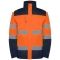 Geacă parka Hi-Vis Epsylon, pentru barbati, Bleumarin/Portocaliu Fluorescent, Roly  marimea S