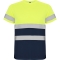 Tricou tehnic Hi-Vis Delta, pentru barbati, Bleumarin/Galben Fluorescent, Roly marimea L