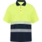Tricou polo tehnic Hi-Vis Vega, unisex, Bleumarin/Galben Fluorescent, Roly marimea 4XL