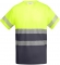 Tricou tehnic Hi-Vis Tauri, pentru barbati, Plumb/Galben Fluorescent, Roly marimea 4XL