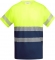 Tricou tehnic Hi-Vis Tauri, pentru barbati, Bleumarin/Galben Fluorescent, Roly marimea L