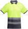 Tricou polo tehnic Hi-Vis Atrio, pentru barbati, Plumb/Galben Fluorescent, Roly marimea S