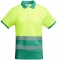 Tricou polo tehnic Hi-Vis Atrio, pentru barbati, Verde Gradina/Galben Fluorescent, Roly marimea 3XL