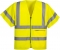 Vesta Hi-Vis, cu fermoar, cu jumatate de maneca, galben, Regular, Portwest marimea L