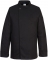 Jacheta bucatar, maneca lunga, negru, regular, Surrey Chefs, Portwest  marimea L