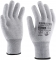 Manusi ESD din poliester cu fibra de carbon, neimersate, versiune economica, Gri, Zebra-2-Eco, Rock Safety  marimea 06