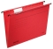 Dosar suspendabil  Alpha, carton, partial reciclat, certificare Blue Angel, reciclabil, A4 Leitz rosu