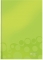 Caiet de birou  WOW, carton laminat, coperta dura, certificare FSC, reciclabil, A5, 80 coli, matematica Leitz verde metalizat