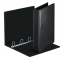 Caiet mecanic  Panorama, PP/PP, partial reciclat, certificare FSC, A4, mecanism 4DR, inel 30 mm, Esselte negru
