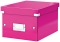Cutie Click&Store WOW, A5, pentru depozitare,  Leitz roz metalizat