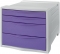 Cabinet cu sertare Colour Breeze, 4 sertare, PS, A4 Esselte lavanda