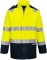 Jacheta Bizflame Rain+ Hi-Vis Light Arc, galben/navy, regular, Portwest marimea L