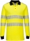 Tricou Polo Hi-Vis rezistent la flacara, galben/negru, regular, PW3, Portwest marimea L