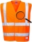 Vesta antistatica si ignifuga Hi-Vis, portocaliu, regular, Bizflame, Portwest marimea M