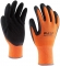 Manusi de asamblare din poliester cu palma imersata in spuma de latex, Portocaliu, Wasp, Rock Safety marimea 09