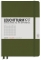 Caiet cu elastic A5, 125 file, matematica, Leuchtturm1917 army