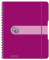 Caiet de birou A5, 80 file, aritmetica, coperta PP cu elastic, Herlitz fucsia