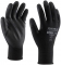 Manusi de asamblare din poliester cu palma imersata in PU, versiune economica, Negru, Scarab-Eco, Rock Safety marimea 07