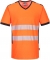 Tricou Hi-Vis, gat in v, portocaliu/negru, regular, PW3, Portwest marimea 4XL