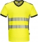 Tricou Hi-Vis, gat in v, galben/negru, regular, PW3, Portwest marimea 4XL