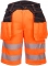Pantaloni scurti Hi-Vis holster, portocaliu/negru, regular, PW3, Portwest marimea 30