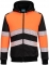 Hanorac de iarna Hi-Vis clasa 1, cu fermoar si gluga, portocaliu/negru, Regular, Portwest marimea 4XL