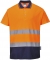 Tricou polo Hi-Vis bicolor, portocaliu/navy, regular, Cotton Comfort, Portwest marimea 4XL