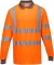 Tricou polo cu maneci lungi Hi-Vis, portocaliu, regular, Cotton Comfort, Portwest marimea L