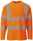Tricou cu maneci lungi Hi-Vis, portocaliu, regular, Cotton Comfort, Portwest marimea L