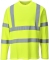Tricou cu maneci lungi Hi-Vis, galben, regular, Cotton Comfort, Portwest marimea L