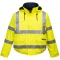 Jacheta de ploaie Hi-Vis, antistatica si ignifuga, galben, regular, Bizflame Rain, Portwest  marimea 4XL