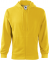 Trendy Zipper hanorac pentru barbati galben, Malfini marimea 2XL