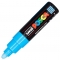 Marker cu vopsea PC-7M Posca 4.5 - 5.5 mm Uni-Ball albastru deschis