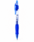 Pix retractabil cu gel M&G, grip cauciuc, 0.7 mm, 12 pixuri/cutie albastru