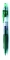 Pix retractabil cu gel M&G, grip cauciuc, 0.7 mm, 12 pixuri/cutie verde